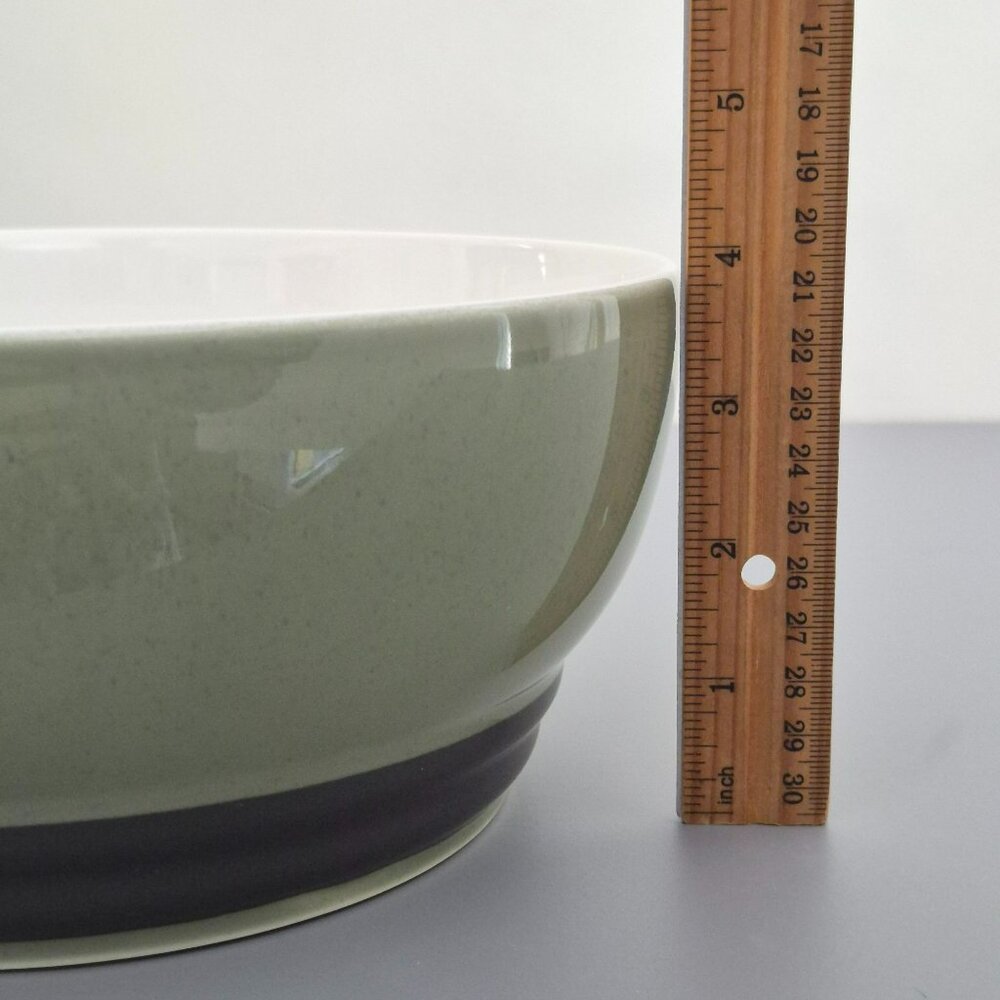 Pfaltzgraff Sphere 2 Qt Casserole Bowl, Modern Charcoal Gray & Green, USA Made - Picture 7 of 7